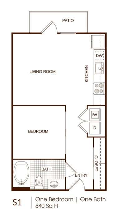 S1 Studio floor plan drawing